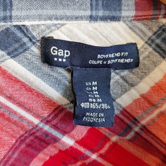 Gap Long Sleeve Plaid Shirt Sz M - Picture 4 of 7